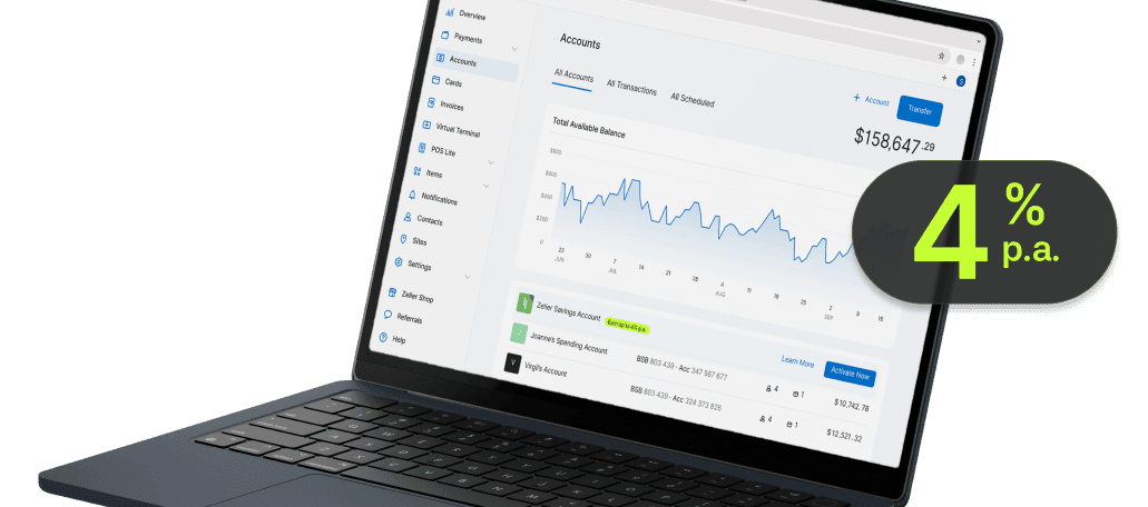 Zeller Savings Account 4 percent